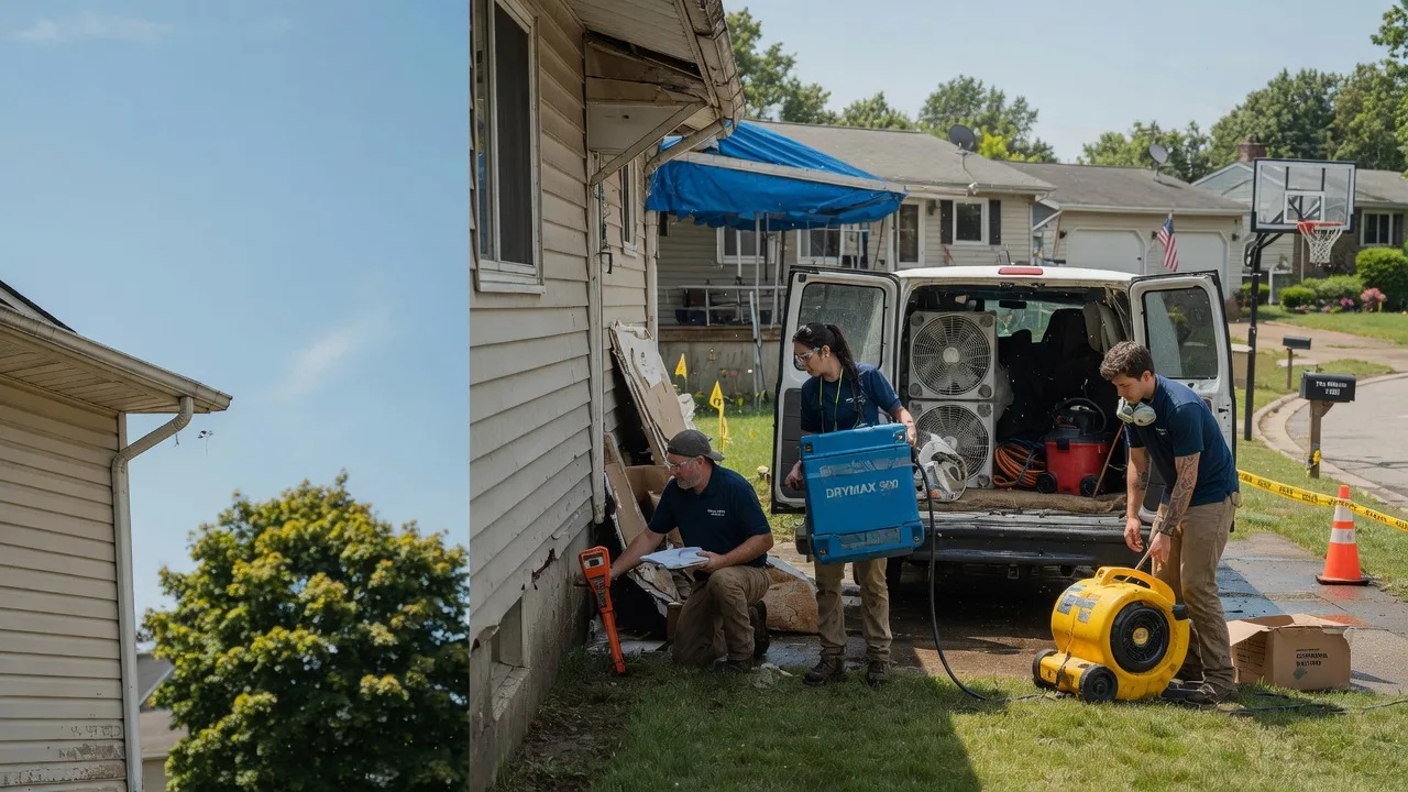 Ceiling Leak Cleanup in Dewitt, IL near me